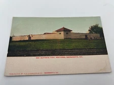 Sutter's Fort Restored Sacramento California Postcard