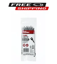 Hyper Tough 4inch Cable Tie Uv Black 100Pcs