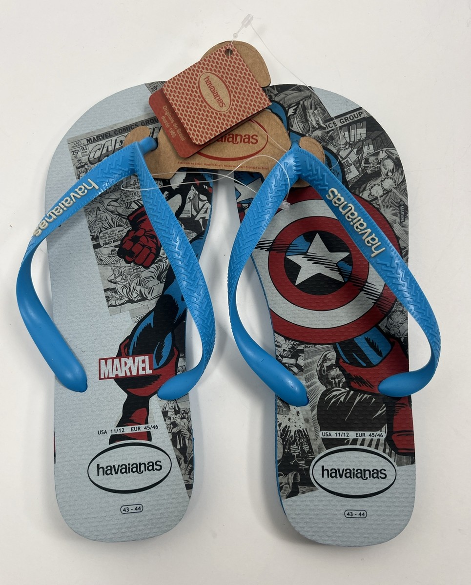 Havaianas Flip Flops Marvel Spider-Man Size 11/12 Made In Brazil