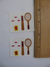 Lot of 2 Mrs. Grossman's BOWLING PINS BAT RACQUET #1 Each Mod 2" X 1.5" NOS