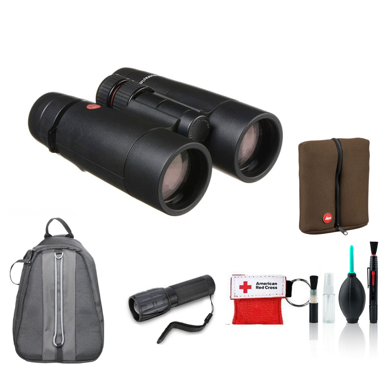Leica 10x50 Ultravid HD-Plus Binoculars 40096 with Backpack