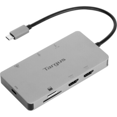 Targus USB Type-C Dual HDMI - Dockingstation - silber 100 Watt PD-Pass-Thru NEU