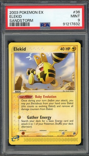 Elekid graded PSA 9 for sale on eBay