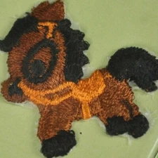 Rainbow Horse Pony (NOS New) Patch Vintage 1.75" E-Z Iron Or Sew On Appliques