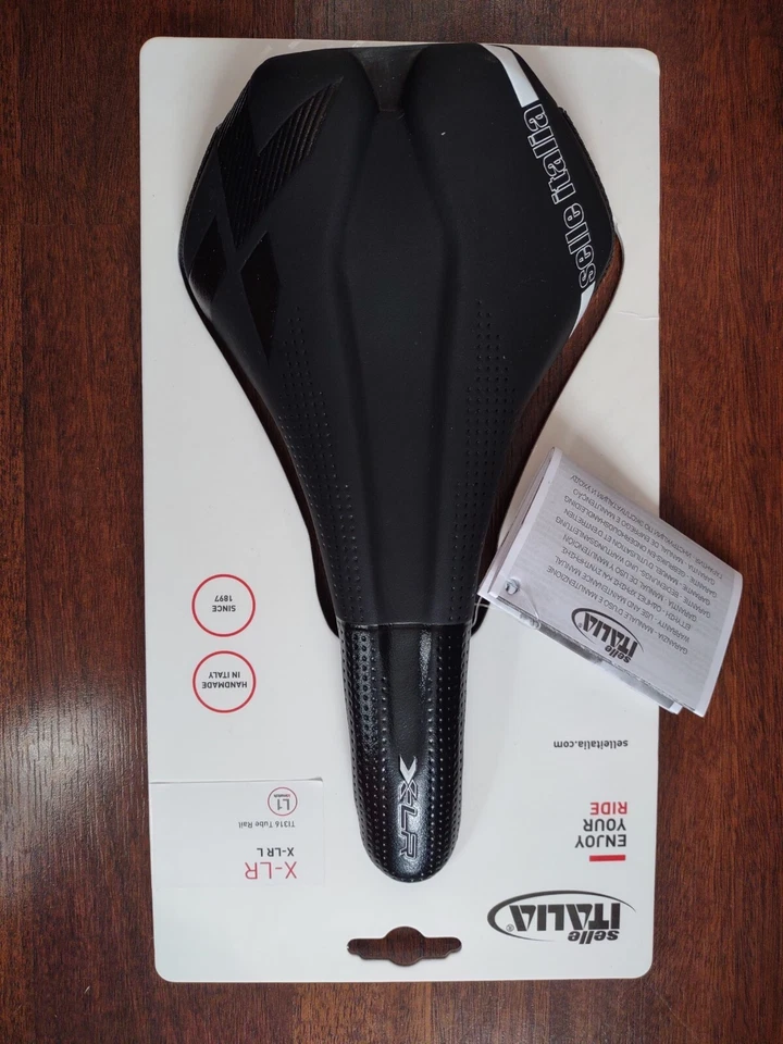 Sillín de bicicleta de montaña Selle Italia X-LR Race, rieles Ti 316, L1 - 145 mm de ancho Foto 3 de 4