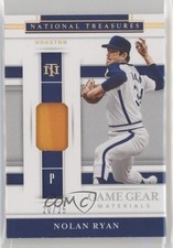 2020 National Treasures Game Gear Materials Holo Gold 20/25 Nolan Ryan HOF e8a