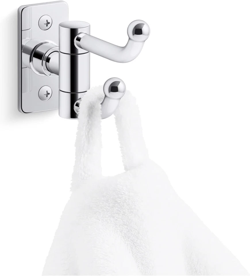 Kohler K35927-BN Castia by Studio Mcgee Double Hook Robe Hook Vibrant Brushed Ni - Image 3 of 4