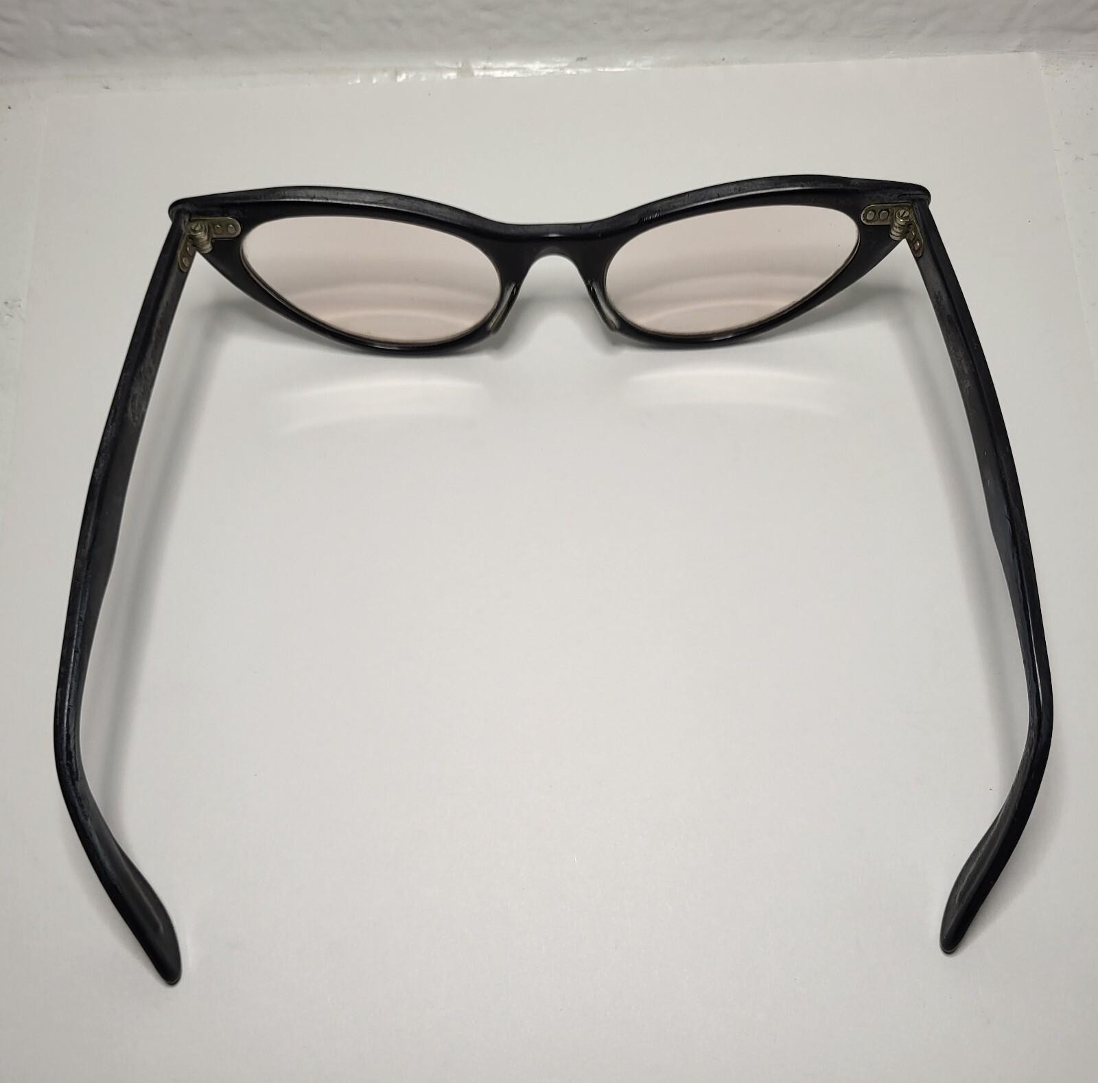 Vintage Bausch & Lomb Eyeglasses FRAME ONLY Black… - image 3