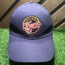 Indiana Fever WNBA Baseball Cap Hat Stadium Giveaway Blue Yellow Under Visor