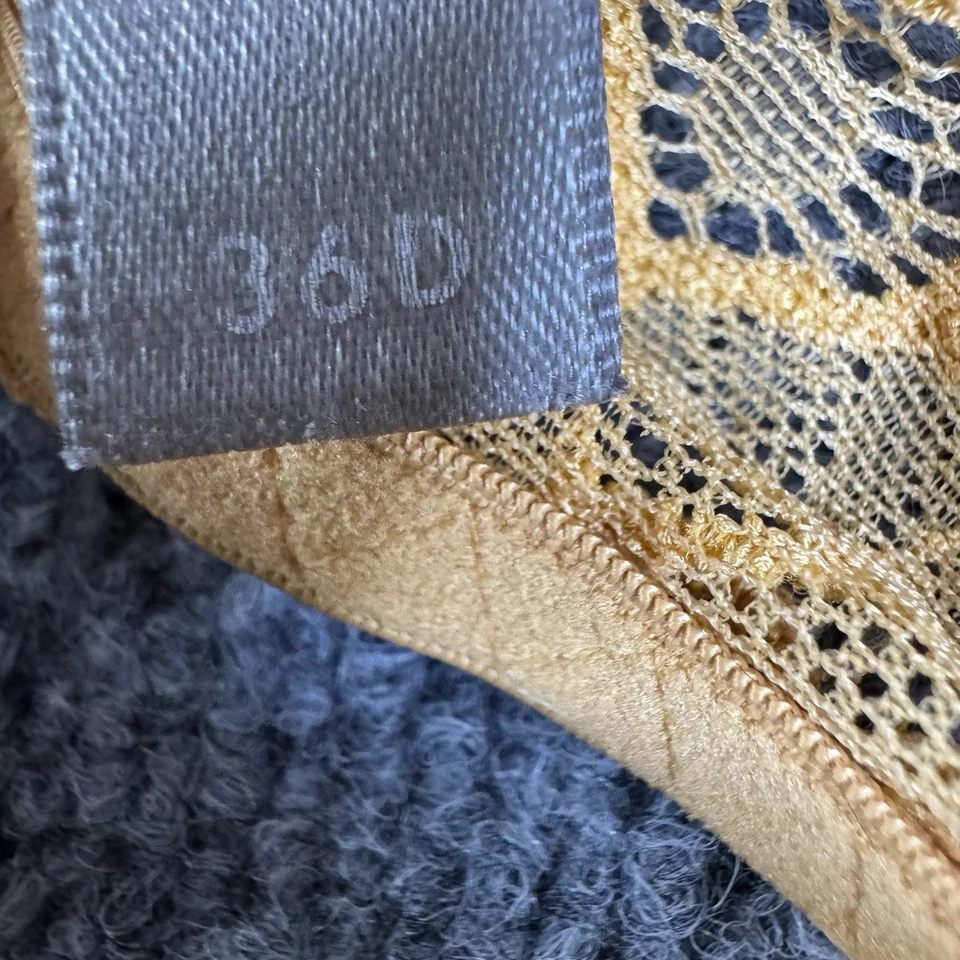 Sujetador push up DAISY FUENTES 36D SEXY ENCAJE CORREAS AJUSTABLES CON AROS Dorado Foto 4 de 4