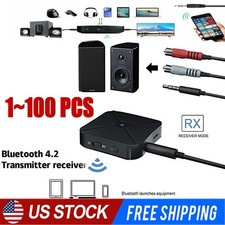 2in1Bluetooth Transmitter Receiver Wireless Adapter TV Home Stereo A2DPAudio lot