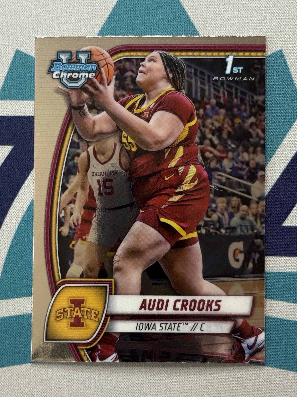 #9 Audi Crooks 1st 2024-25 Bowman Chrome University Basketball Base Iowa State
