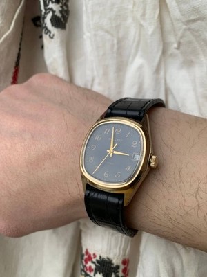 Vintage Poljot, Black dial, Cal. 2614.2H, Made in USSR