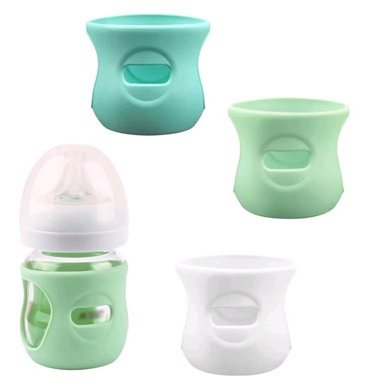 3 Pack Silicone Sleeves for Avent Natural Glass Baby Bottles