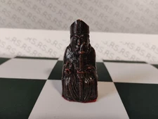 STUDIO ANNE CARLTON MINIATURE ISLE OF LEWIS BISHOP CHESS PIECE 2 1/8"