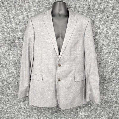 Brooks Brothers Blazer Mens 42 Long Gray Brooksgate Regent Wool Vitale Barberis