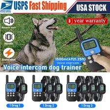 Dogs Training Collar 4900FT Remote Rechargeable Shock Dog Waterproof Trainer