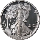 1989-S Silver American Eagle $1 NGC PF70 Ultra Cameo Brown Label - STOCK