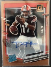 2023 Clearly Donruss Dorian Thompson-Robinson /75 Rated Rookie Orange #60 Browns