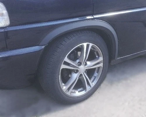 Black Wheel Arch Trims Front Rear for VW Transporter T4 GP Long Front