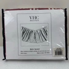 VHC Brands Paloma Crimson King Bed Skirt