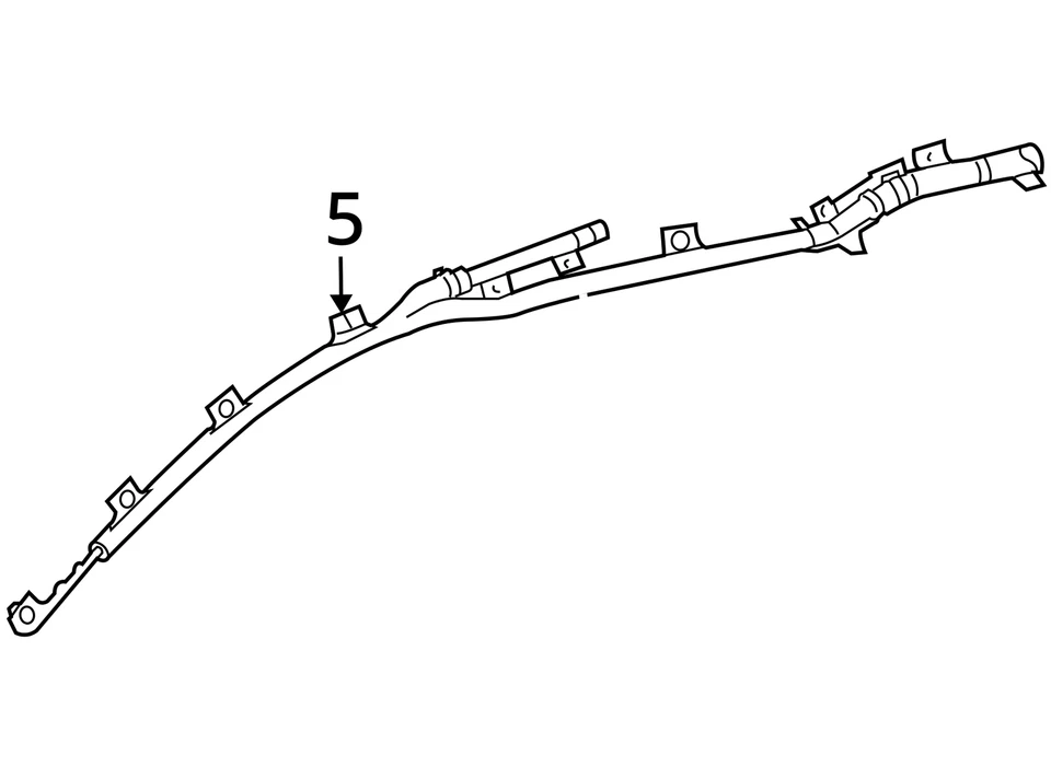 Airbag cortina techo conductor Toyota Matrix LH 2009-2014 FABRICANTE DE EQUIPOS ORIGINALES Foto 4 de 4