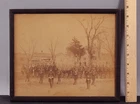 Antique Civil War Photograph, Union Company Soldiers & Black Americana Family