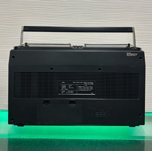 Lettore cassette radio grande AIWA CS-80 usato funzionante Giappone con cavo alimentazione manuale JP - Foto 10 di 10