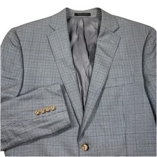 LAUREN RALPH LAUREN 40R SILK WOOL HOUNDSTOOTH CHECK MEN BLAZER SPORT COAT JACKET
