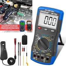 Digital Automotive NCV Multimeter Engine Analyzer Tach Dwell Meter RPM Clamp Kit