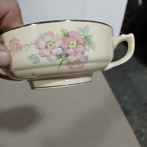 Vintage Homer Laughlin Briar Rose Onion Soup Bowl Set Of Two Good Used Cond. - Picture 4 of 6