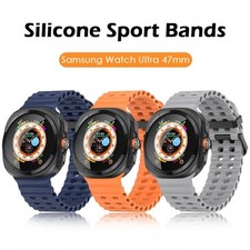 Breathable For Samsung Galaxy Watch Ultra 47mm Silicone Sport Band Rubber Strap
