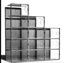 Black Shoe 12PCS Storage Box Clear Stackable ...