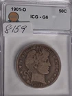 1901 O BARBER HALF DOLLAR