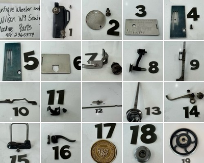 #ad ANTIQUE WHEELER AND WILSON W9 SEWING MACHINE PARTS $23.99