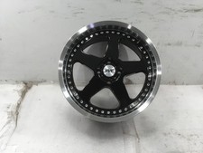 1979-1993 Mustang Sve Saleen Sc Style Wheel - Black W Machined Lip Rivets