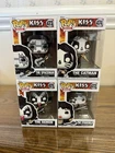 Funko Pop Rocks! KISS Complete Set Of 4 SEALED
