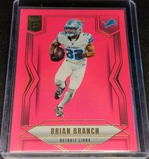 2024 Donruss Elite Brian Branch Pink #15 Detroit Lions