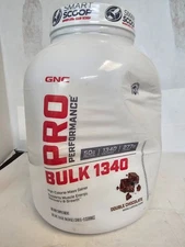 GNC Pro Performance Bulk 1340 Double Chocolate 7.14LB Protein Exp 04/26