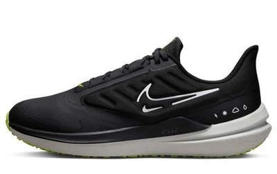 Nike Winflo 9 Shield Black White Volt Running Sneakers DM1106-001 Men's Sizes