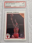 Michael Jordan 1991 Hoops Mcdonalds  card#5  psa 9