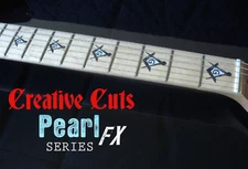 Blink 182 Tom Delonge Custom BLACK PEARL+MOP Decal Inlay for BASS & GUITAR