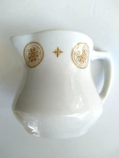 🌺 SHENANGO CHINA Creamer Patterned U.S.A E-24? Numbered 75 Collectable 3" x 3"