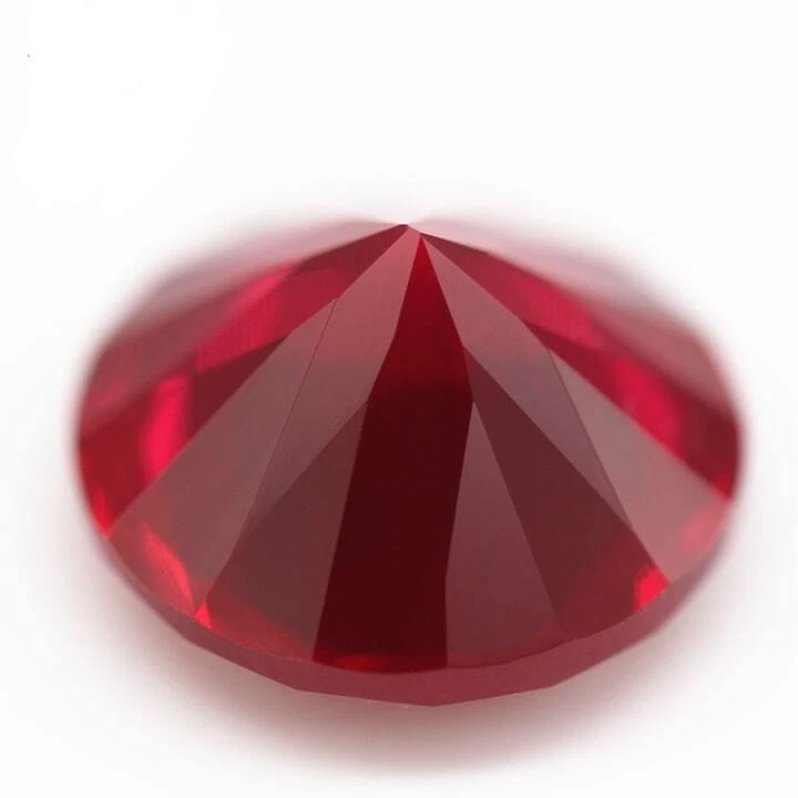 AAA Synthetic Ruby Round Cut Lab Created Loose Gemstone For Assorted Jewelry - Image 3 of 4