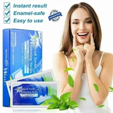 Professional Strength Enamel Safe Advanced Dental Teeth Whitening Strips 56 Ct