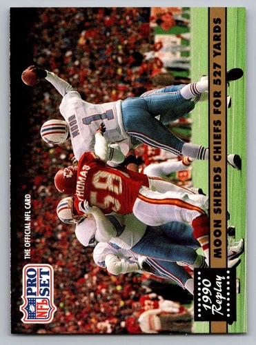 Moon Shreds Chiefs for 527 Yards 1991 Pro Set Miami Dolphins LP x1 -NFL Football - Picture 1 of 1