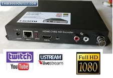HDMI Composite Encoder Youtube Twitch Ustream LiveStream Live Broadcast IP Video