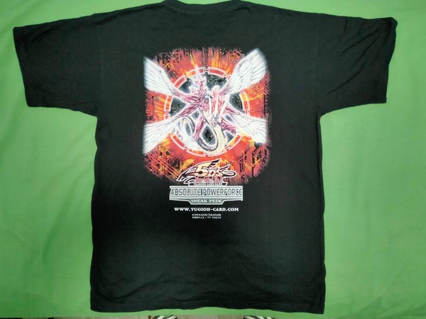 Vintage Yugioh 5Ds Absolute Powerforce Majestic Red Dragon Promo TCG T-Shirt