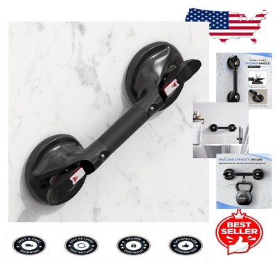 Portable Anti-Slip Shower Handle with 300 lbs Capacity - Easy Install Design