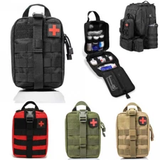 Tactical IFAK EMT 2-Pack - Molle Tear-Away Survival First Aid Pouch Bag